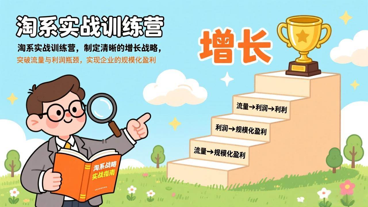 （17325期）淘系实战训练营(更新)，制定清晰的增长战略，突破流量与利润瓶颈，实现企业的规模化盈利-七安网创